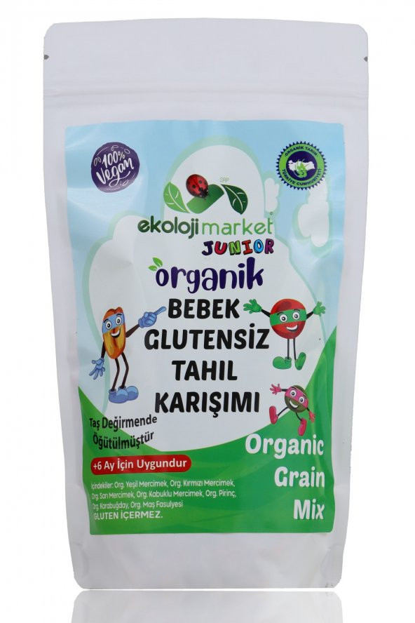 Ekoloji Market Organik Bebek Glutensiz Tahıl Karışımı 250 gr ( Gluten Free )