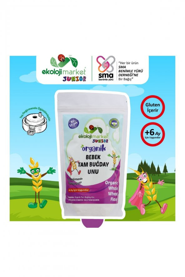 Ekoloji Market Organik Bebek Tam Buğday Unu 250 Gr X 2 Adet - 2