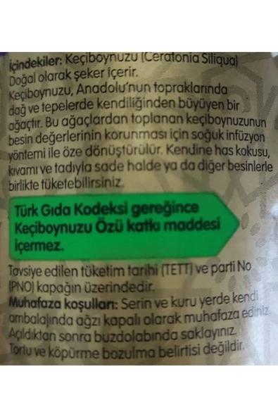 Hünnap Keçiboynuzu Pekmezi Özü 310 gr*2 Adet - 4