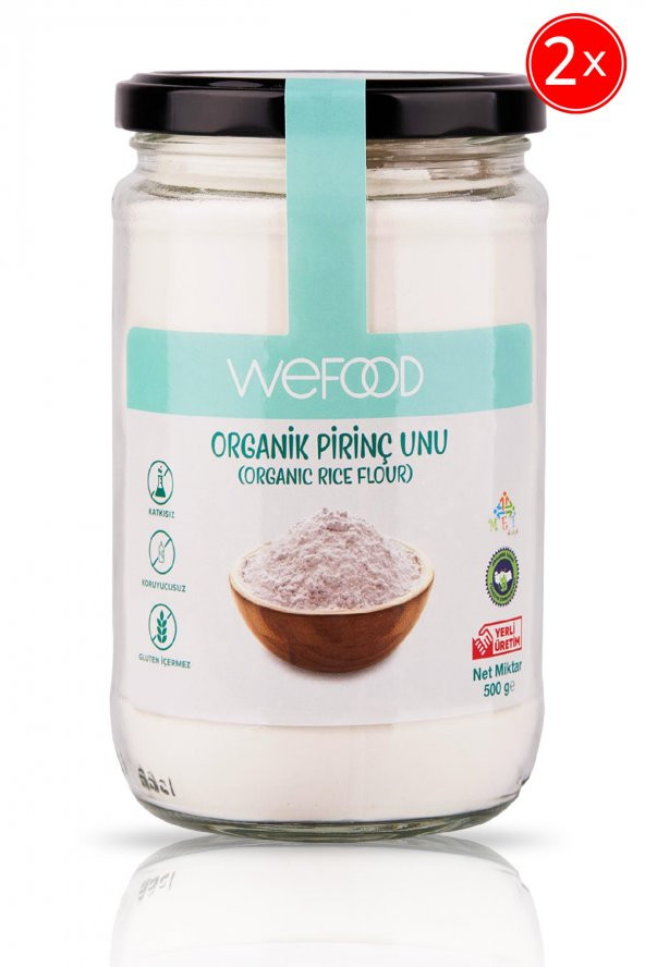 Wefood Organik Pirinç Unu 500 Gr 2li