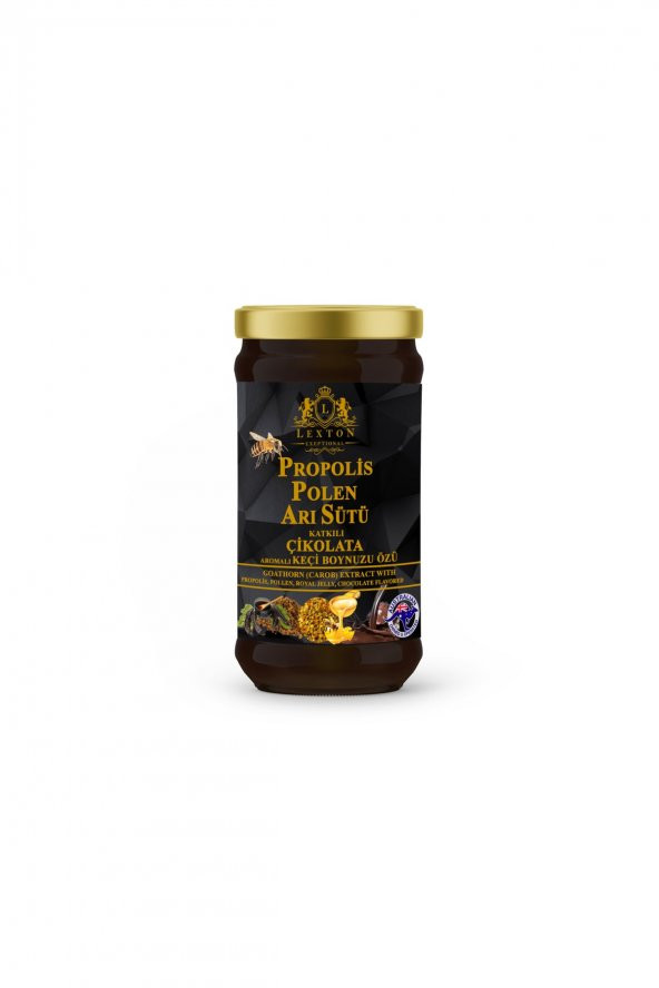 Propolis & Polen Arı Sütü Katkılı Çikolata Aromalı Harnup Özü 640gr