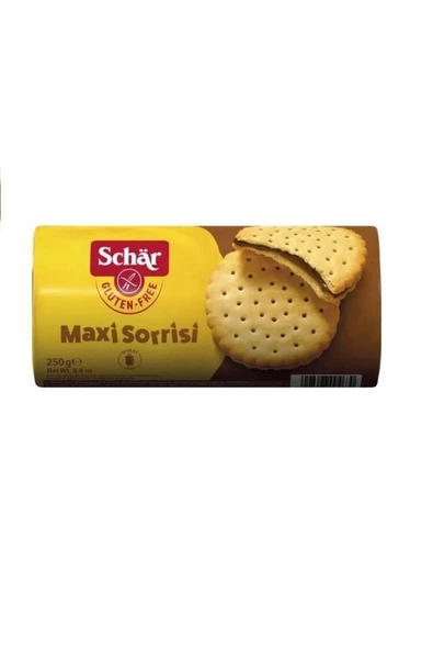 Schar Maxi Sorrisi 250g  Glutensiz Kakao Kremalı Bisküvi