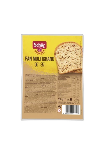 Schar Pan Multigrano Glutensiz Keten Tohumu, Darı Ve Ayçekirdekli Ekmek 250 gr