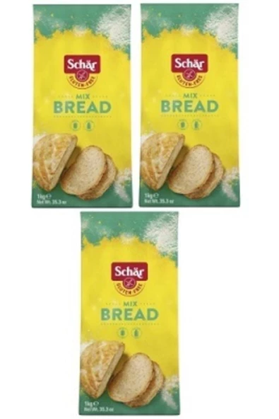 Schar Mix B Glutensiz Ekmek Unu 1 kg 3 Adet