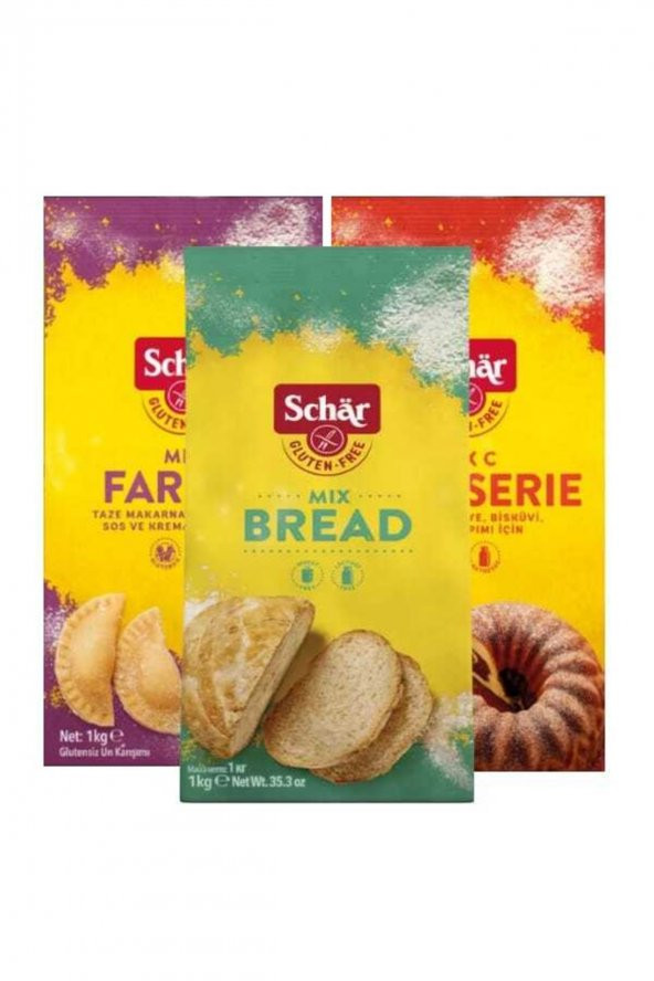 Schar Glutensiz Un Mix B, Mix C, Farina 3 kg