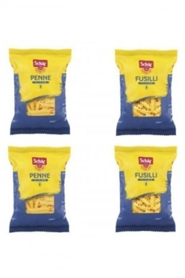 Glutensiz Makarna Penne Ve Fusilli - Kalem Ve Burgu Makarna - 4 Lü Paket Demir Toptan - Resim 2