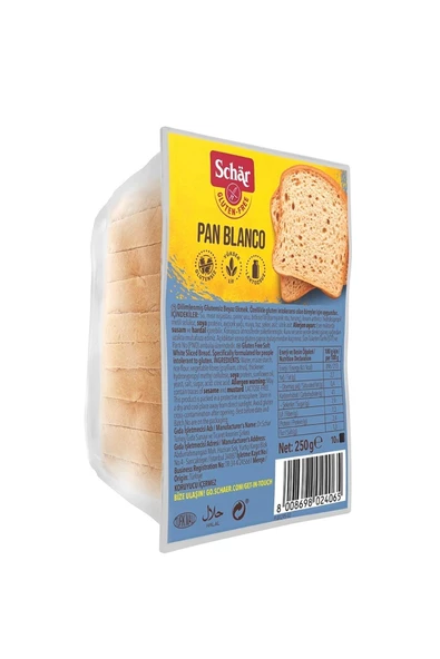 Schar Pan Blanco Glutensiz Beyaz Ekmek 250 gr (8 ADET) - 2