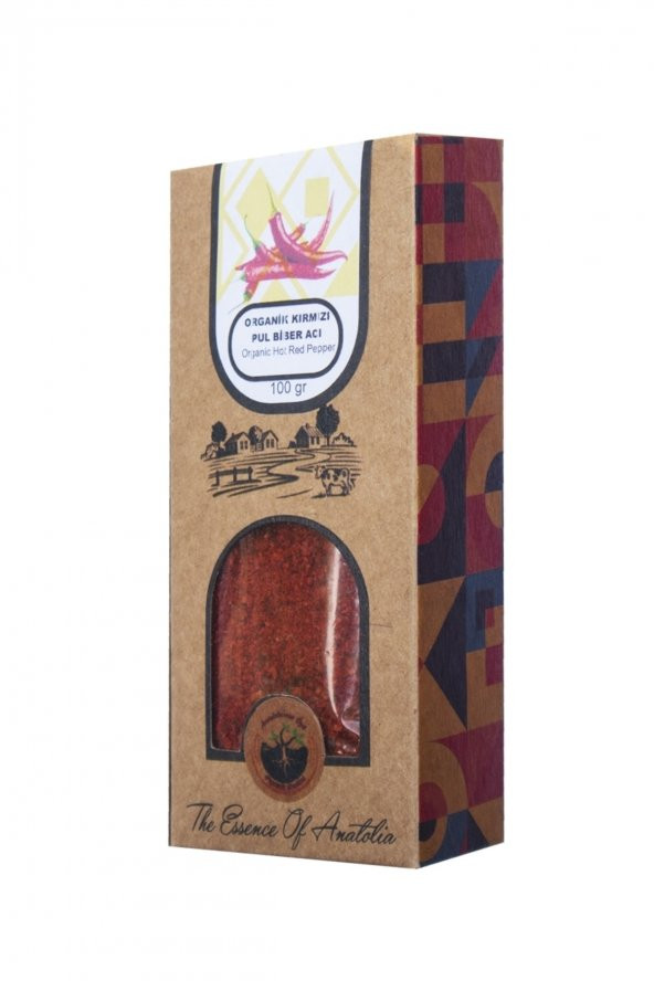 Organik Kırmızı Pul Biber Acı 100gr