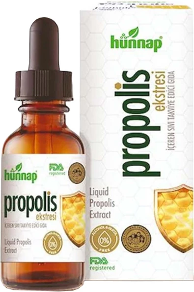 Hünnap Propolis Ekstresi Içeren Sıvı Takviye Edici Gıda 30ml - 2