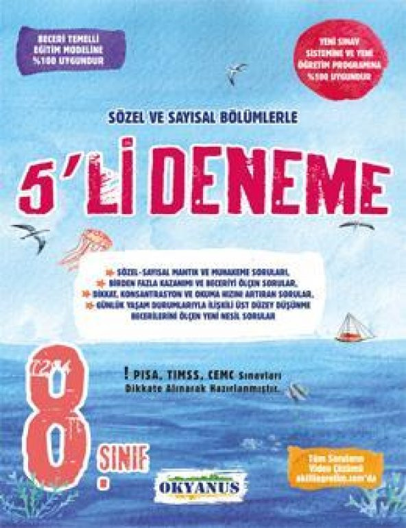 Okyanus Yayıncılık 8. Sınıf 5li Deneme - 2