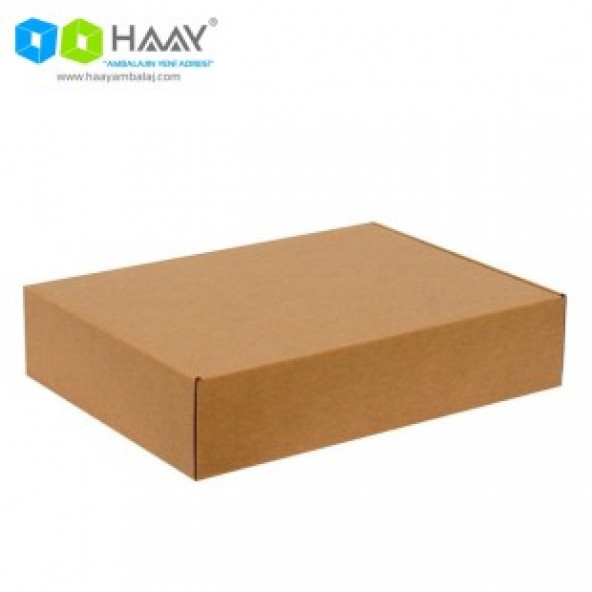 HAAY AMBALAJ 31x31x6cm Kilitli Kutu - Kraft ( 5 ADET)