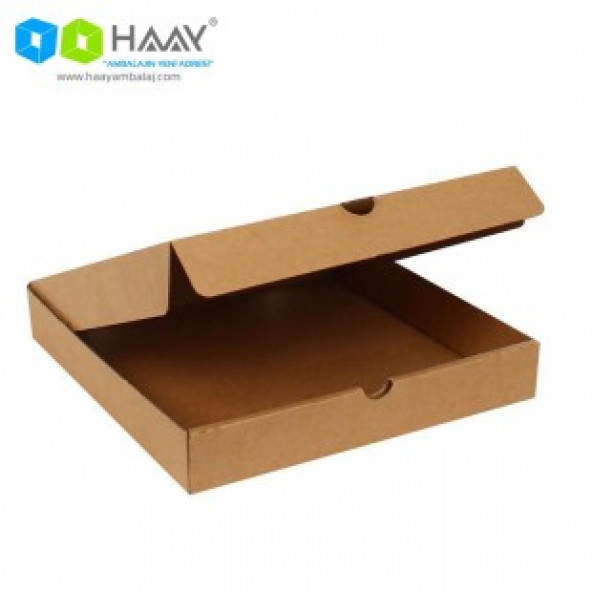 HAAY AMBALAJ 28x28x4,5cm Pizza Kutusu - Kraft (10 ADET) - 2