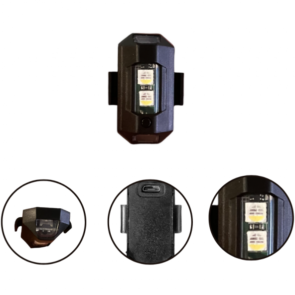 Çok fonksiyonlu 7 renk çakar 2'li ledli 5v / LAAM148 ürün görseli