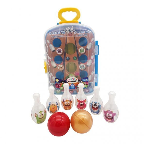 Asya Oyuncak Bavul Bowling Set CESE-10038, Çocuklar İçin Bavulda Bowling Seti