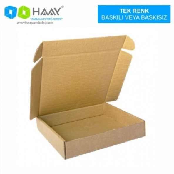 HAAY AMBALAJ 28x16x3,5cm Kilitli Kutu - Kraft (10 ADET )