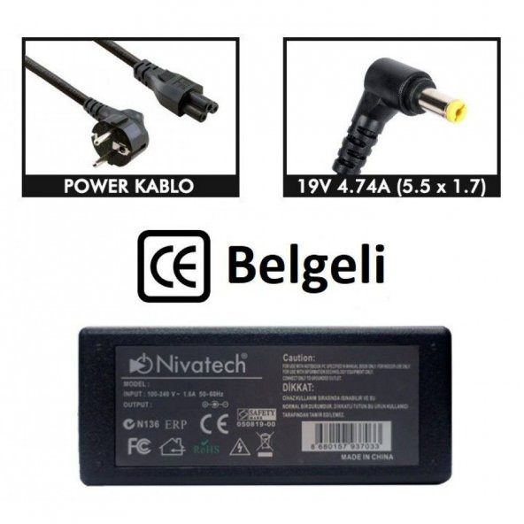 Nivatech BC961 19V 3,42A (5,5*2,5mm)STANDART