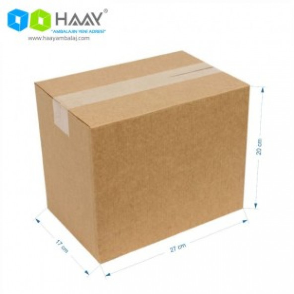 HAAY AMBALAJ 25x17x20cm Seperatörlü Uzun Bardak Kolisi - Kraft ( 5 ADET)