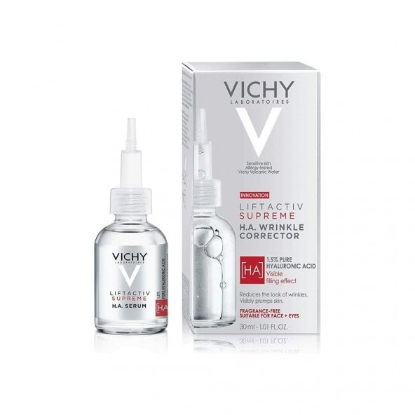 Vichy Liftactiv Supreme H.A. Epidermic Filler Kırışıklık Karşıtı Yüz ve Göz Çevresi Serumu 30 ml