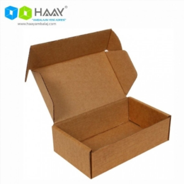 HAAY AMBALAJ 20x15x5cm Kilitli Kutu - Kraft ( 10 ADET)
