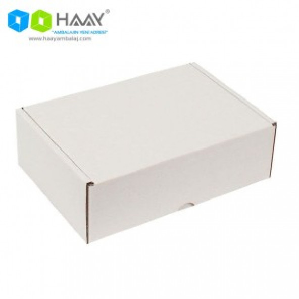 HAAY AMBALAJ 19x13x6cm Kilitli Kutu - Beyaz (10 ADET) ürün görseli 1