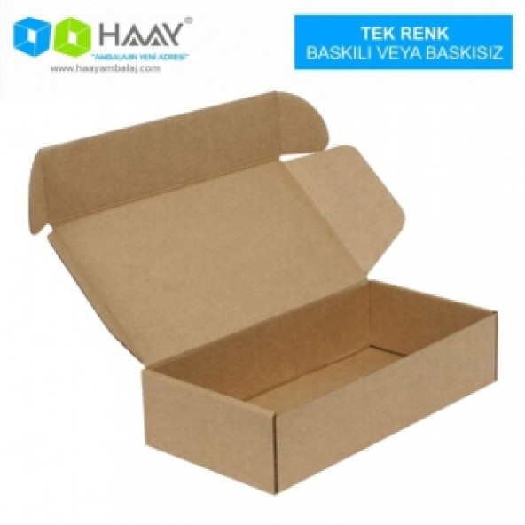 HAAY AMBALAJ 19x13x6cm Kilitli Kutu - Kraft ( 10 ADET)