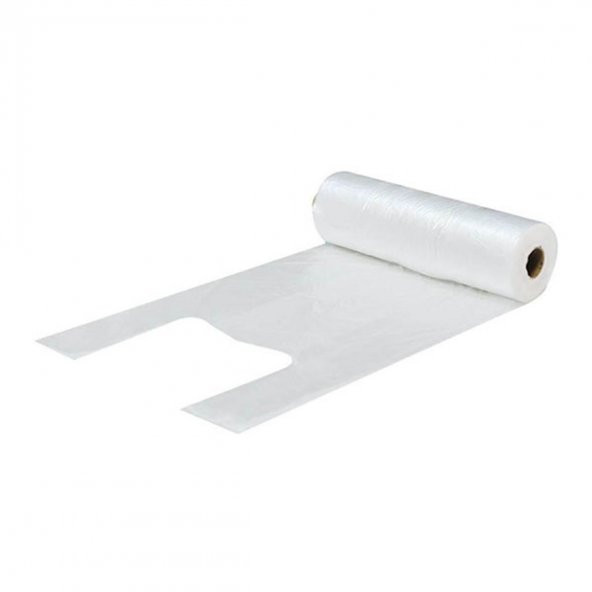 Arma Rulo Market Poşeti Torbası - Atlet Poşet - Şeffaf - Orta Boy - 200 Adetlik 1 Rulo - Resim 6