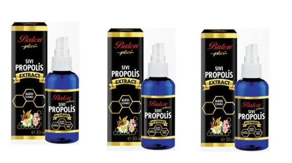 3 Kutu Balen Sıvı Propolis Ekstraktı 30 Ml