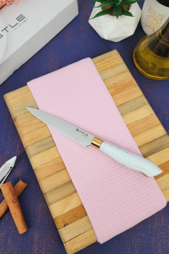 CASTLE KITCHEN Papatya Serisi Mutfak Bıçak Sebze Günlük Kullanım Doğrama Bıçağı