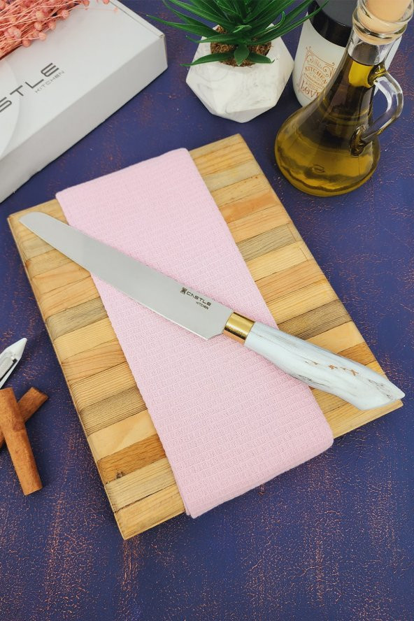 CASTLE KITCHEN Papatya Serisi Mutfak Bıçak Ekmek Günlük Kullanım Doğrama Bıçağı