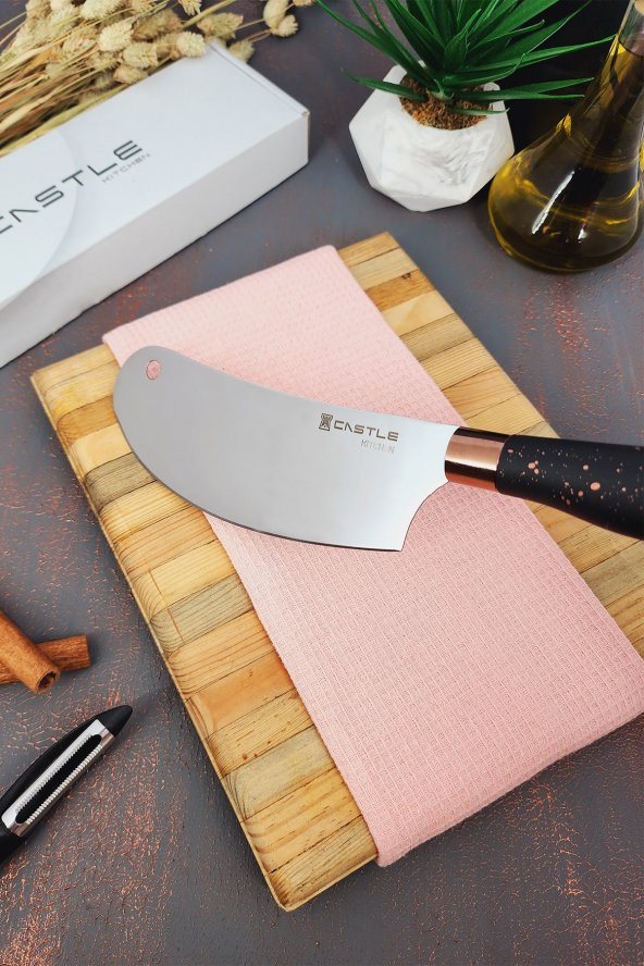 CASTLE KITCHEN Black Copper Serisi Mutfak Bıçak Börek Salata Doğrama Bıçağı