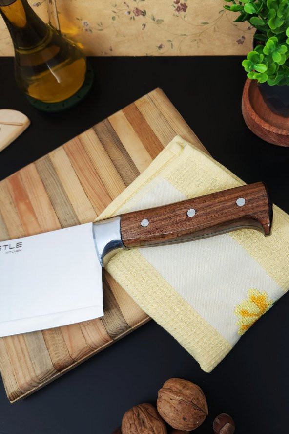 CASTLE KITCHEN Mutfak Bıçak Profesyonel Satır Zırh  4mm Çelik Kalınlık - 2
