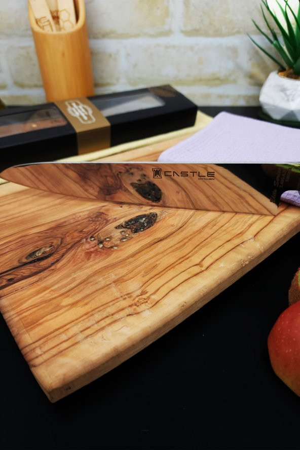 CASTLE KITCHEN Elite Serisi Mutfak Bıçak Seti Şef Bıçağı Et Ekmek Sebze Bıçağı ( Gyotou ) - 3