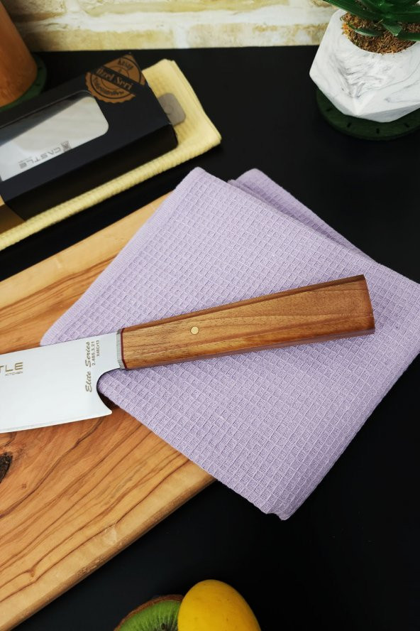 CASTLE KITCHEN Elite Serisi Mutfak Bıçak Seti Şef Bıçağı Et Ekmek Sebze Bıçağı ( Kiritsuke )