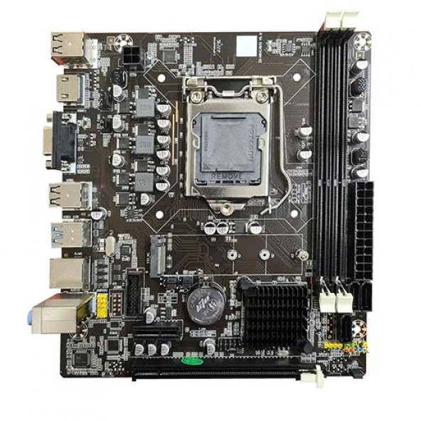 İzoly H61 Sata DDR3 1600MHz Usb 2.0 VGA HDMI Ses Lan 1155P 2.3.Gen Anakart - 3
