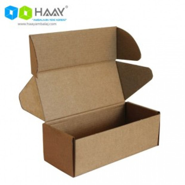 HAAY AMBALAJ 18x7,5x6cm Kilitli Kutu - Kraft ( 10 ADET)