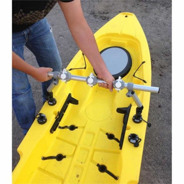 Borika 3D Üçlü Bağlantı Seti 700mm Ray İle - Resim 2