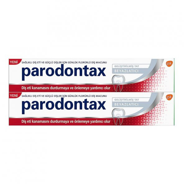 Parodontax Beyazlatıcı Diş Macunu 2li Paket 75ML