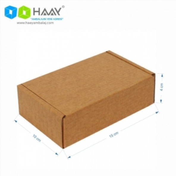 HAAY AMBALAJ 15x10x4cm Çift Oluklu Kutu ( 10 ADET)