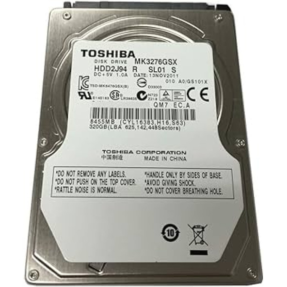 Toshiba MK3276GSX 320 GB 2.5" 5400 RPM Notebook HDD