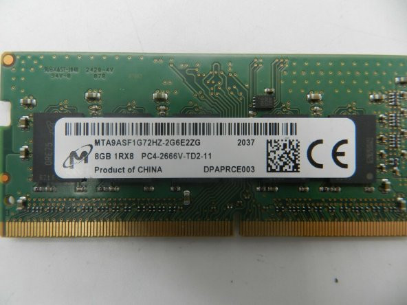 Micron MTA9ASF1G72HZ-2G6E2ZG PC4-2666V 8 GB DDR CL19 Hafıza Ram