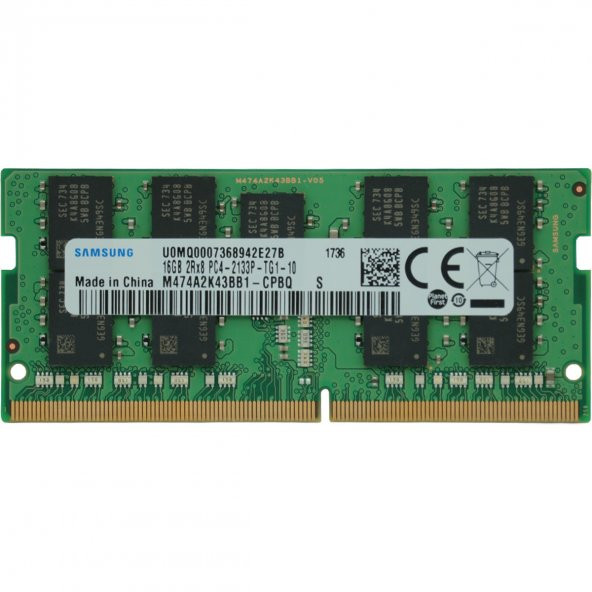 Samsung M474A2K43BB1-CPBQ 16GB DDR4 SoDimm ECC PC4-17000 2133Mhz