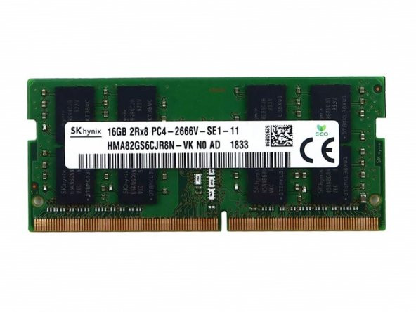 SK Hynix HMA82GS6CJR8N-VK 16 GB PC4-21300 DDR4 2666 MHz CL19 Laptop Ram