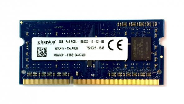 Kingston KNWMX1-ETB 4 GB DDR3 1600 MHz CL11 Notebook Ram - 1