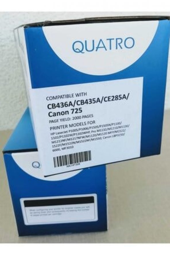 Quatro Hp 285A Canon 725 Muadil Hp 285A