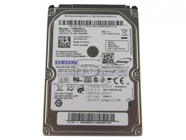 Samsung Spinpoint M7 HM500JI 2.5" 500 GB SATA 2 NOTEBOOK HDD - 1