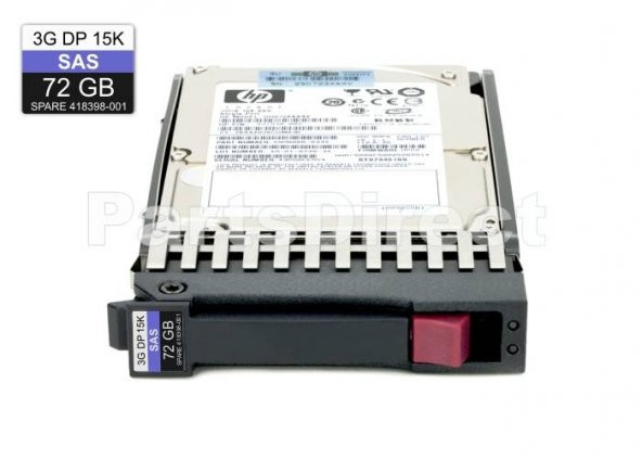 418398-001 HP 72-GB 3G 15K 2.5 DP SAS