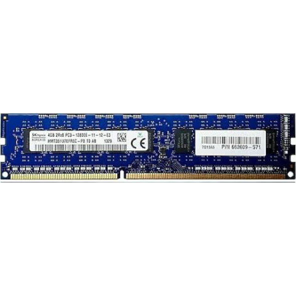 HYNIX HMT351U7EFR8C-PB PC3-12800E DDR3 1600 4GB 2RX8 ECC SERVER RAM BELLEK KUTUSUZ