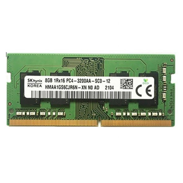 SK Hynix HMAA1GS6CJR6N-XN 8 GB DDR4 3200 MHz CL16 Notebook Ram