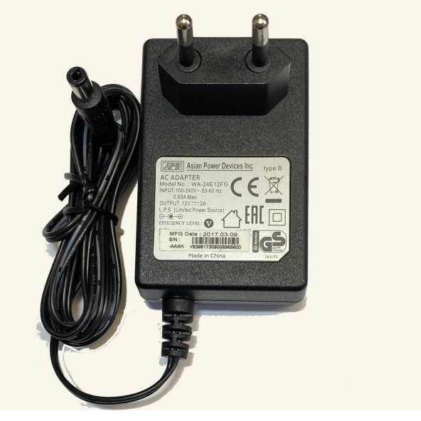 Apd Model Wa-24E12Fg Ac Adapter 12V Dc 2A ADAPTÖR - 2