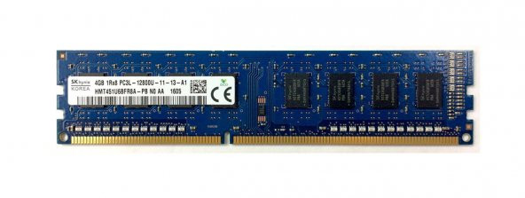 Hynix HMT451U6BFR8A-PB 4 GB DDR3 1600 MHz PC3-12800 240-Pin L11 DIMM Ram